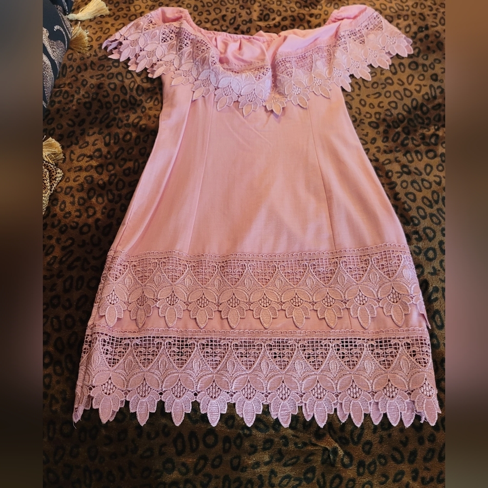Lace Off-Shoulder Dress